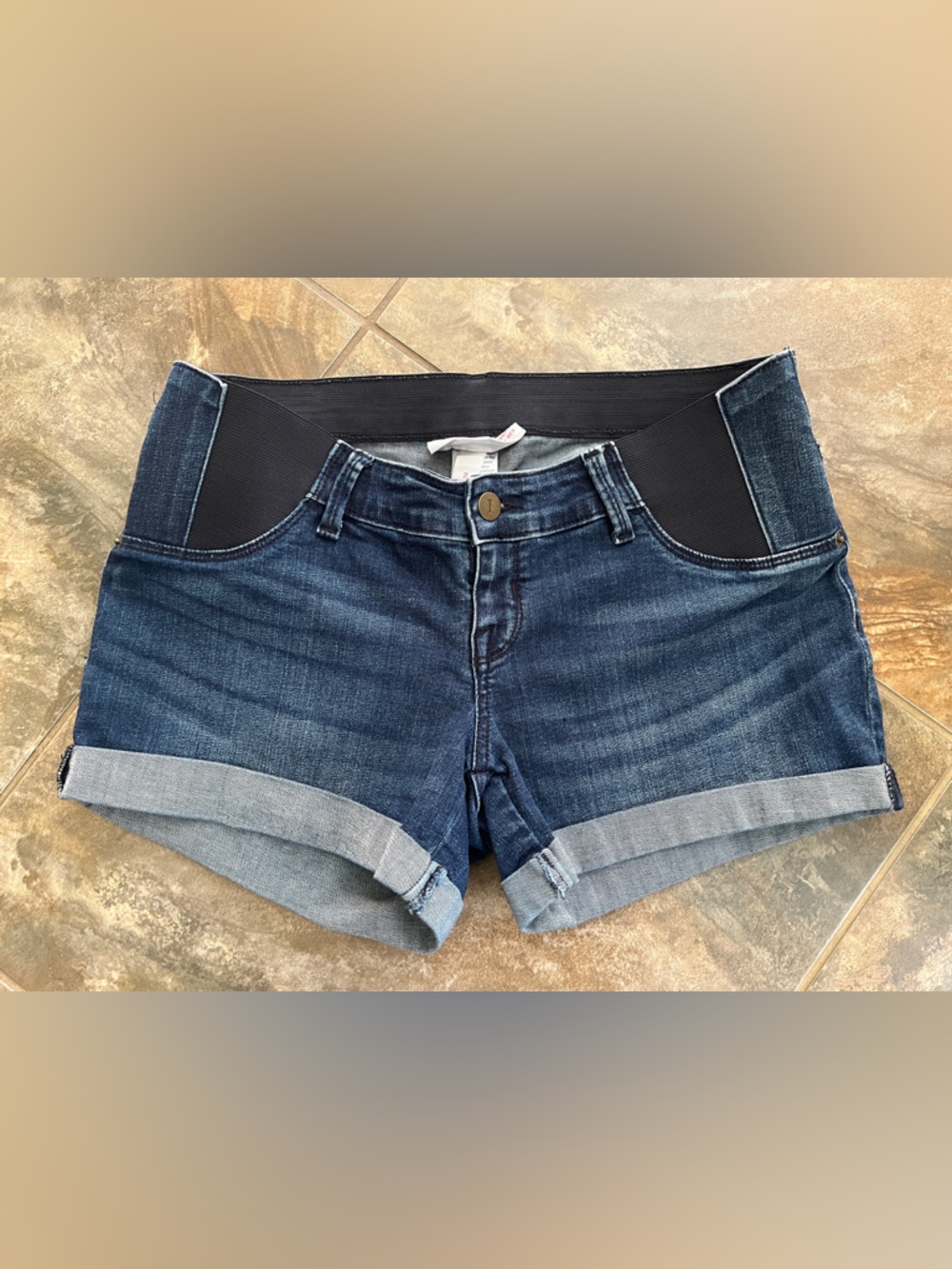 Isabel Maternity by Ingrid & Isabel Gray Wash Denim Maternity Shorts